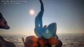 Dragon-girl x horse cock 3D Yiffalicious