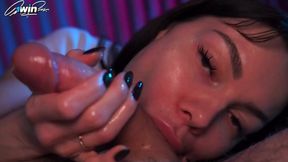 Hot amateur girl sloppy blowjob