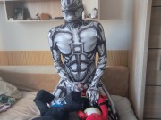 Robot and Guilmon with Toothless