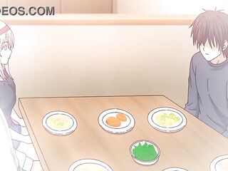 Manga milf banged In the kitchen