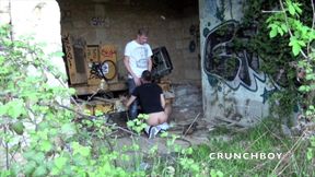 Arab slut fucked by the top blond Kameron Frost in cruising outdoor