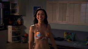 Aimee Garcia looks good in her stuff and tries to seduce a man