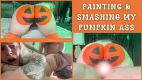 Painting & Smashing My Pumpkin Ass - Dessa Cado - Amateur Couple - Real Sex - Painting - Intimate