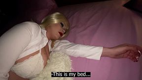 I was very tired after work but my step son came into my bedroom