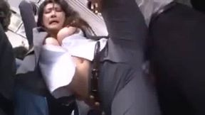 Asian train fuck