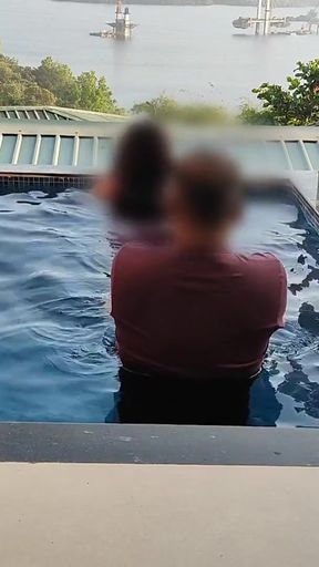 Komal was getting into the swimming pool for the first time, the husband was getting down from behind, fucking in the&hellip;   Clip 1