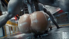 Serge3dx Intense Rough Sex: Hot Slut Gets Fucked, Deepthroat Gagging, Ass Pounded and Swallows Every Drop of Cum