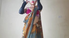young indian bhabhi sucking and taking my cock in both missionary and doggystyle.