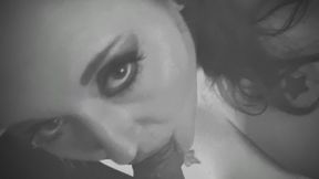 BBW Goth Wifes Blowjob for Hubby