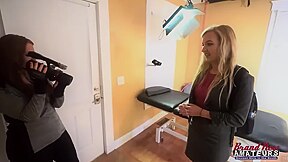 Alex Brunette & Autum Blonde Busty Curvy Coeds Double Bj Passion!