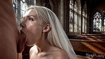 I fucked the bride in church, this skinny bitch was super tight [AI]