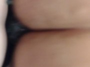 I bend straight guy over and I fuck his tight thick ass hard with my purple glitter dildo