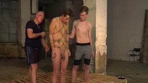 Boynapped.com: Shaved Sebastian Kane fetish jerking uncut dick