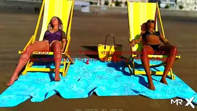 Steamy Beach Encounter: Busty Anime Girls Heat Things Up in Bikini Bliss