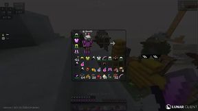 gameplay de minecraft skywars comentando con aiex