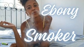 Ebony Smoking Pleasure
