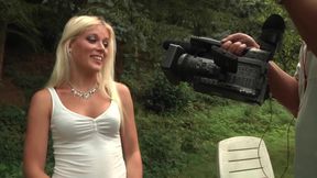 One Woman Two Guys - Slut Gets Spit-roasted and Covered in Cum