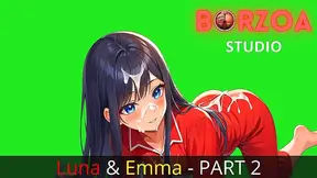 Teen FutaGirl Gives Huge Blowjob & Cumshot To Busty Stepsister With Giant Tits