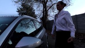 Secretary chick gets pounded hard from black and white cock