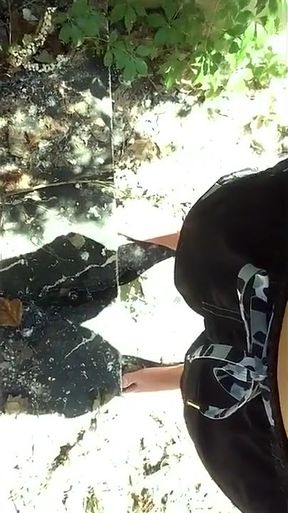 Twink Pisses on the Stairs Near the Open Air Pool