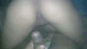 Curly haired hoochie with a lovely bum rides dick like a boss