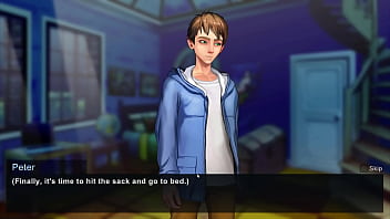 Cartoony MILF teacher gets big-titted in video game