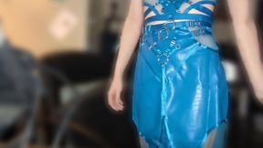 Priestess Poison unboxes and reveals their subfunded Honey Birdette lingerie and leather skirt