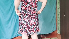 Hot white femboy crossdresser: a young models homemade youtube video