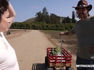 Strawberry Farm Pick Up and Fuck with Lucky Farm Guy