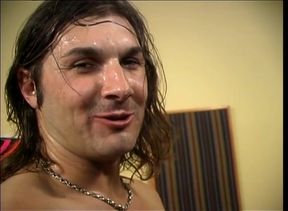 Sexy blonde pussy licking tattooed man big cock sucking