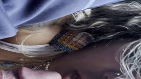 I gave the Uber driver a blowjob while my friend was resting