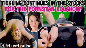 TICKLING CONTINUES IN THE STOCKS FOR THE PORNSTAR LOLAHOOP - FULL HD MP4