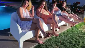 Curvy Futa Soles Pool Tease