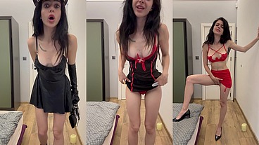 Policegirl, Medical nurse, & Maid humiliating fatty!