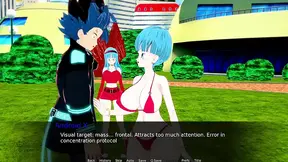 Animated dragon fucks hottie in bikini at Bra and Bulma's Ass