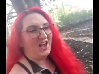 ImpregnableLexa takes WolfDaddy901's dick bareback and creampie in public park