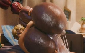 Rigid3d D3d Pixel3d Hot Big-ass Brunette Slut Gets Intense Hardcore Fucking and Swallows Cum