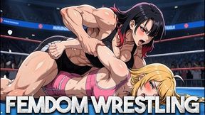Female Catfight Domination - Rika Crushes And Humiliates Her Opponent On The Mat
