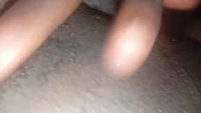 It feels nice stroking my big black curved dick as sperm was dripping out.