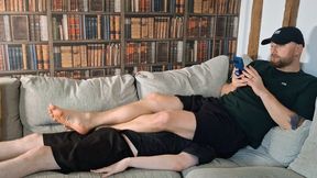 Human furniture slave