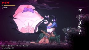 red lotus ninja scroll [ femdom hentai game ] ep.1 sex ninja defeat ennemies weak cock !