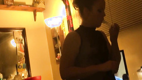 ”Smoking Housewife Offering P-O-V Blowjob In Hot Lingerie”