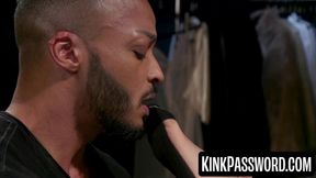 Black Dillon Diaz groans in getting ass drilled by petite Khloe Kay