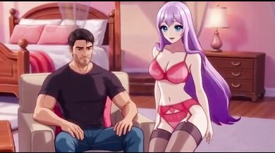 Stepdaughter creampies stepdad in taboo anime passion