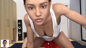 Where the heart is: sexy girl in her underwear is rubbing her pussy on his cock ep.41