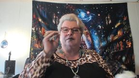 Mature BBW smoking Lady L is talking about Lavender marriage or relationship