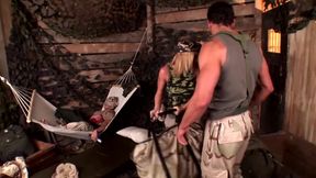 The Camouflage Fuck - the Soldiers Fuck with the Female Soldier
