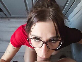 screwing on the kitchen table