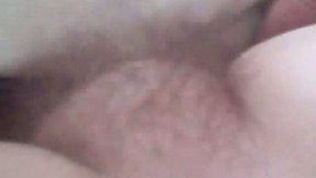 Hairy filthy pussy of my wife closeup on the homemade video