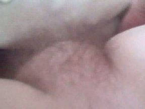 Hairy filthy pussy of my wife closeup on the homemade video